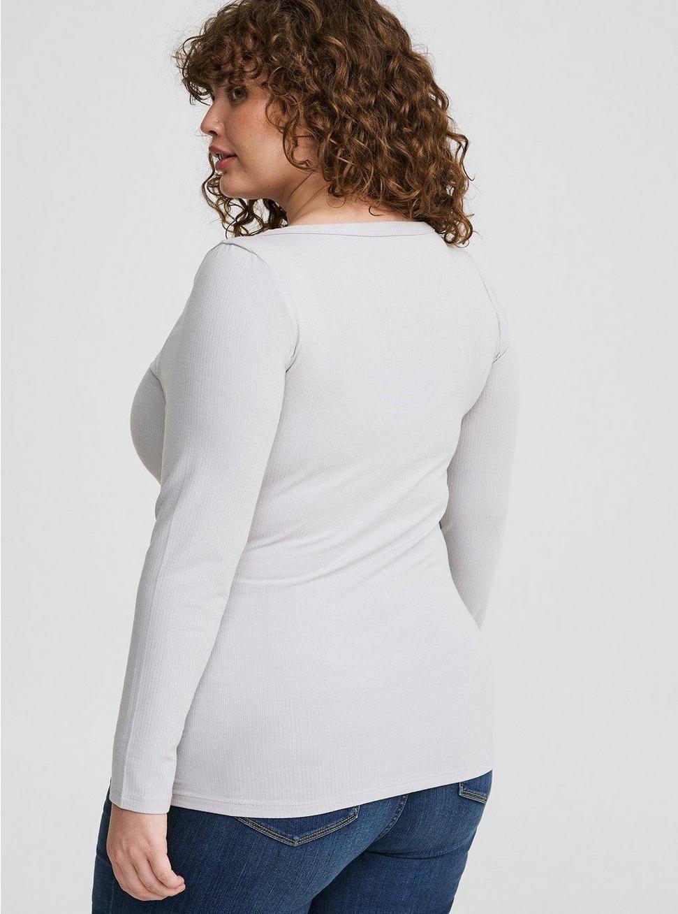 Ribbed V-Neck Top Product Image