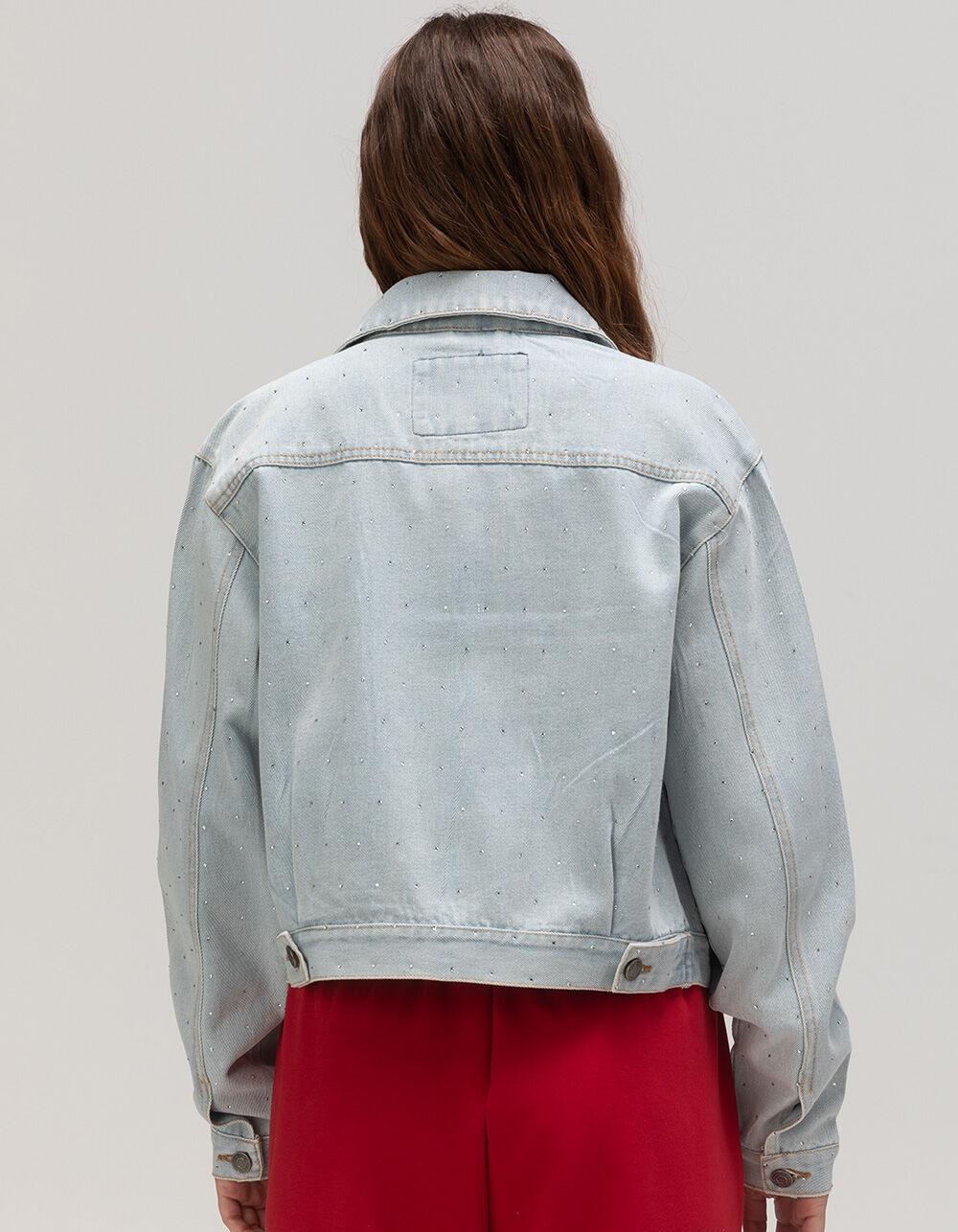 RSQ Womens Bling Jacket - LIGHT WASH Product Image