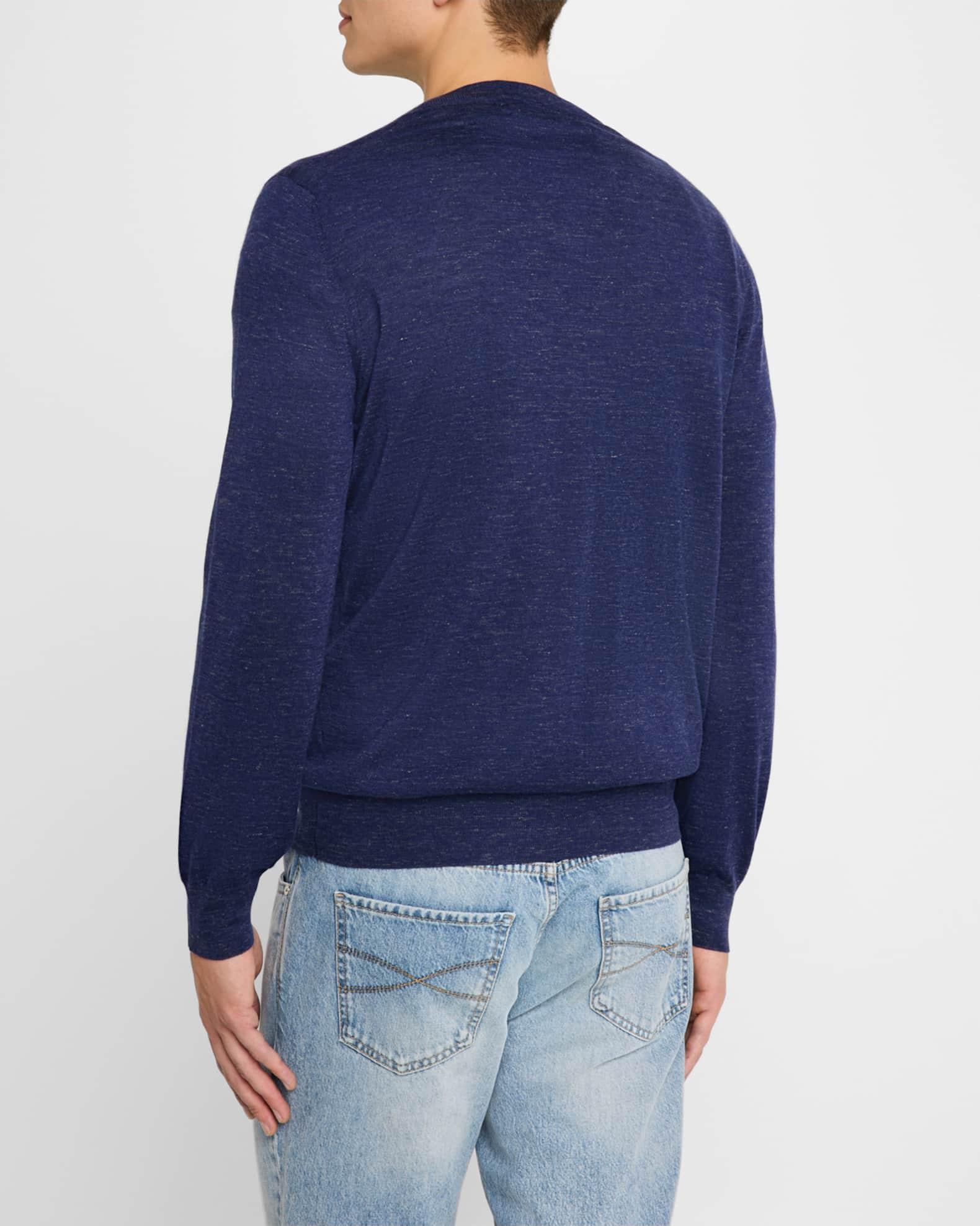 Men's Cashmere, Silk and Linen Crewneck Sweater Product Image