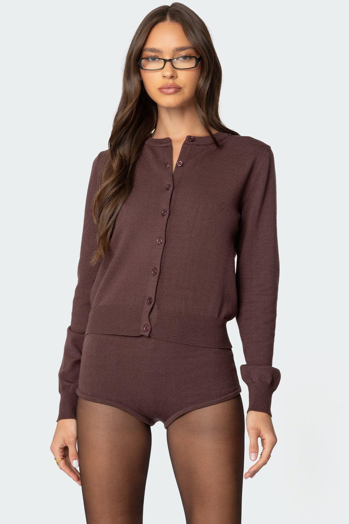 Ashlin Button Up Knit Cardigan Product Image