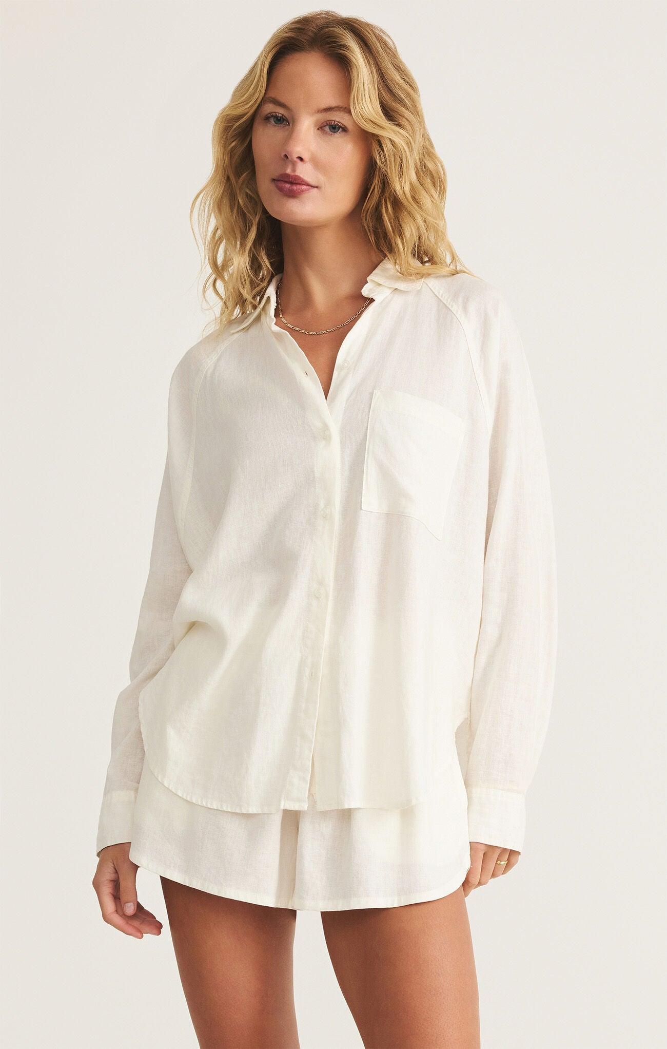 Z Supply The Perfect Linen Top Product Image