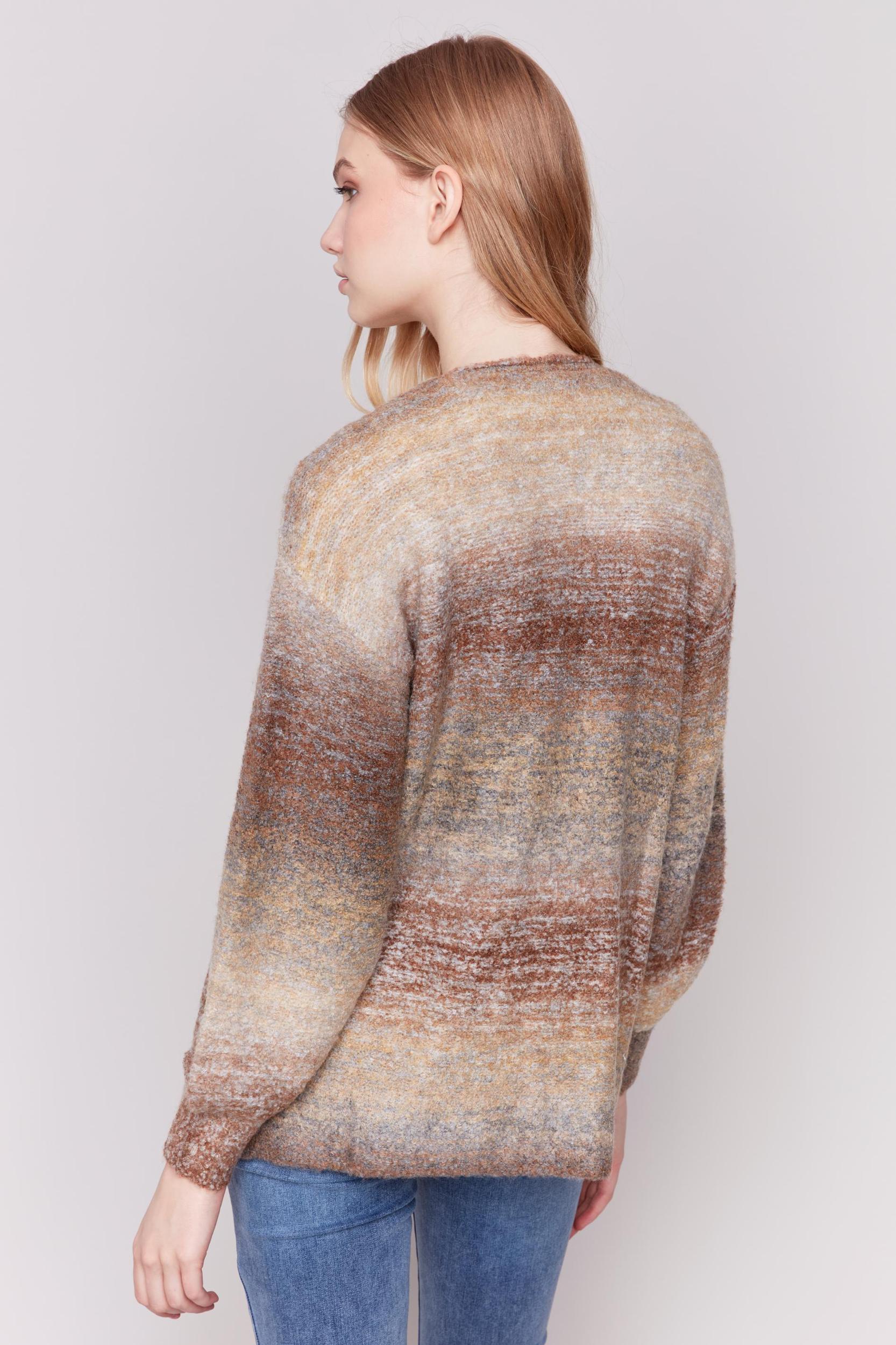 Long Sleeve Boucle Sweater Cardigan Product Image