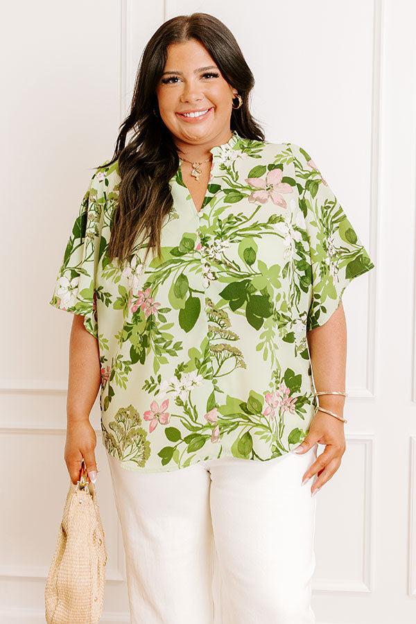 Small Town Charm Floral Top Curves Product Image