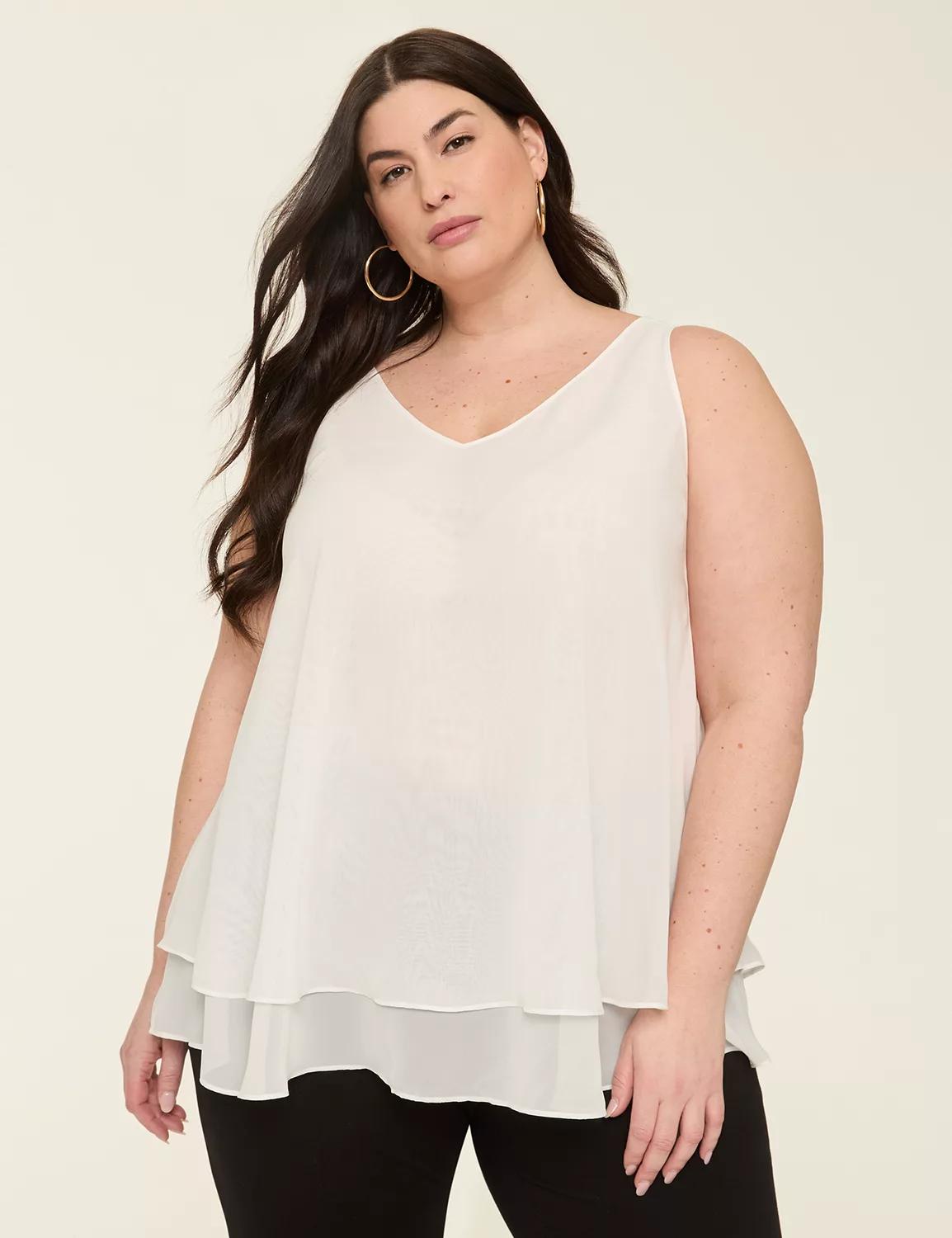 Swing Double-Layer Chiffon Tunic Product Image