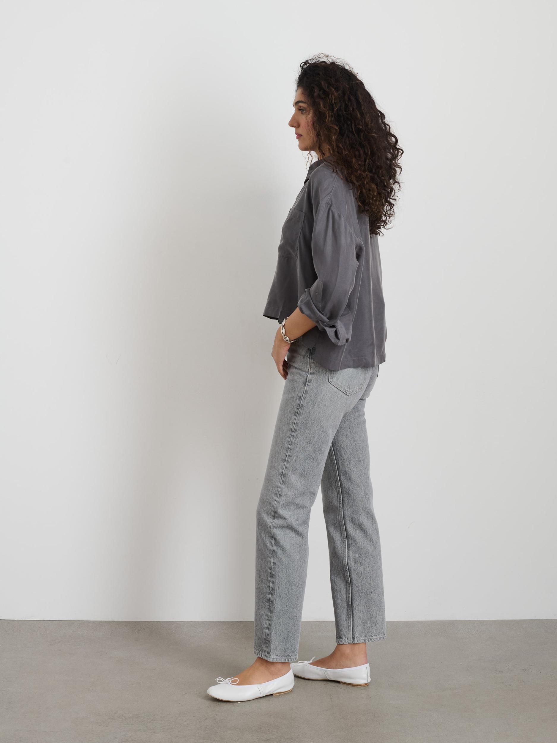 Jane Mid Rise Straight Jean Product Image
