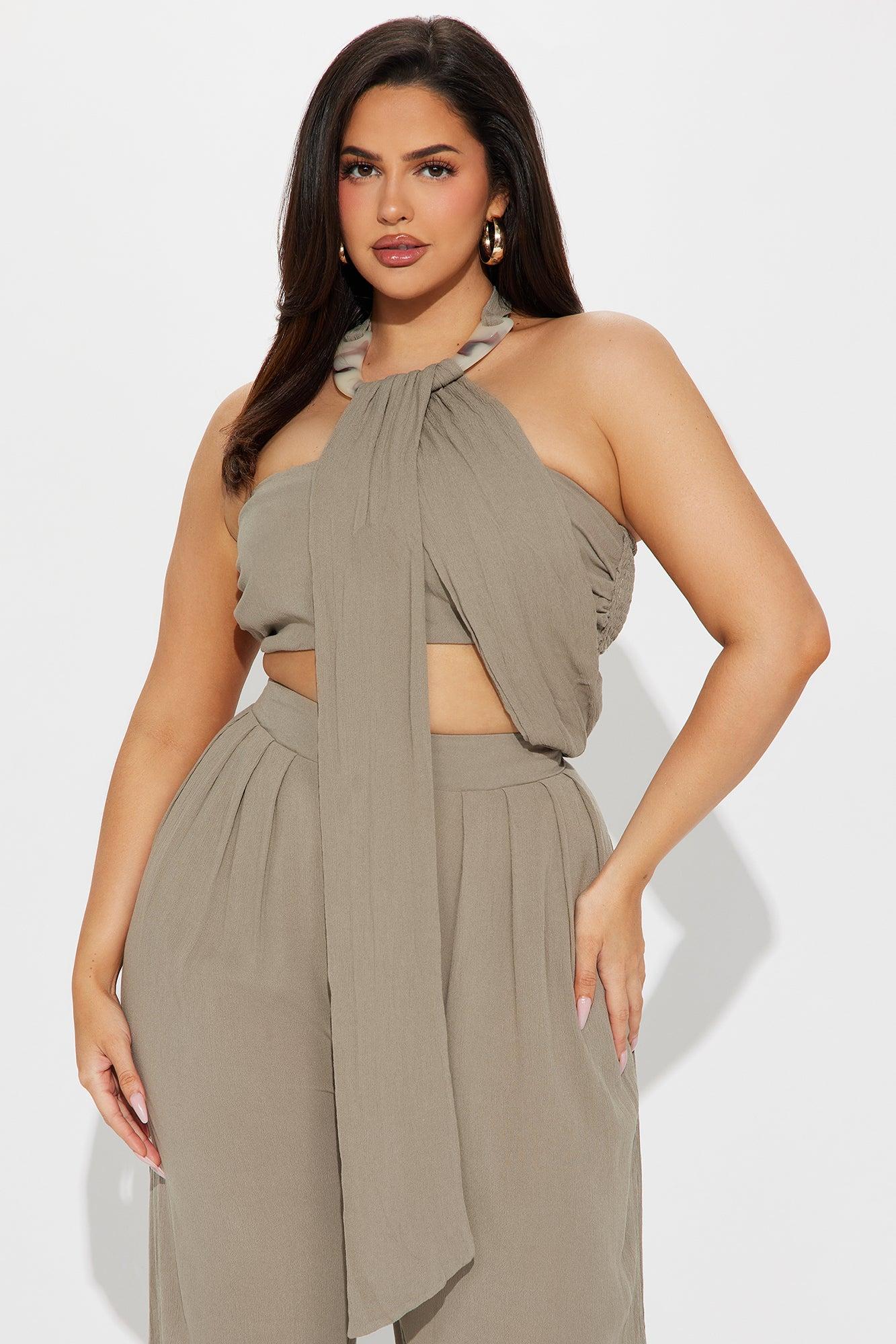 Under The Sun Pant Set - Olive Product Image