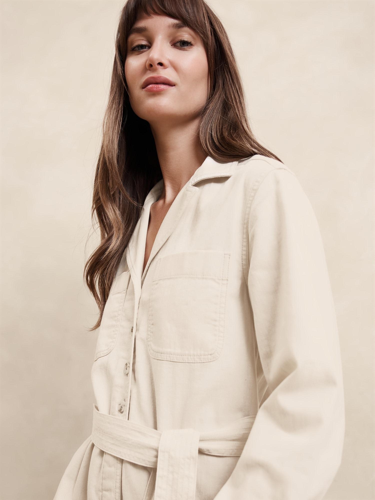 Tailored Denim Jumpsuit Product Image