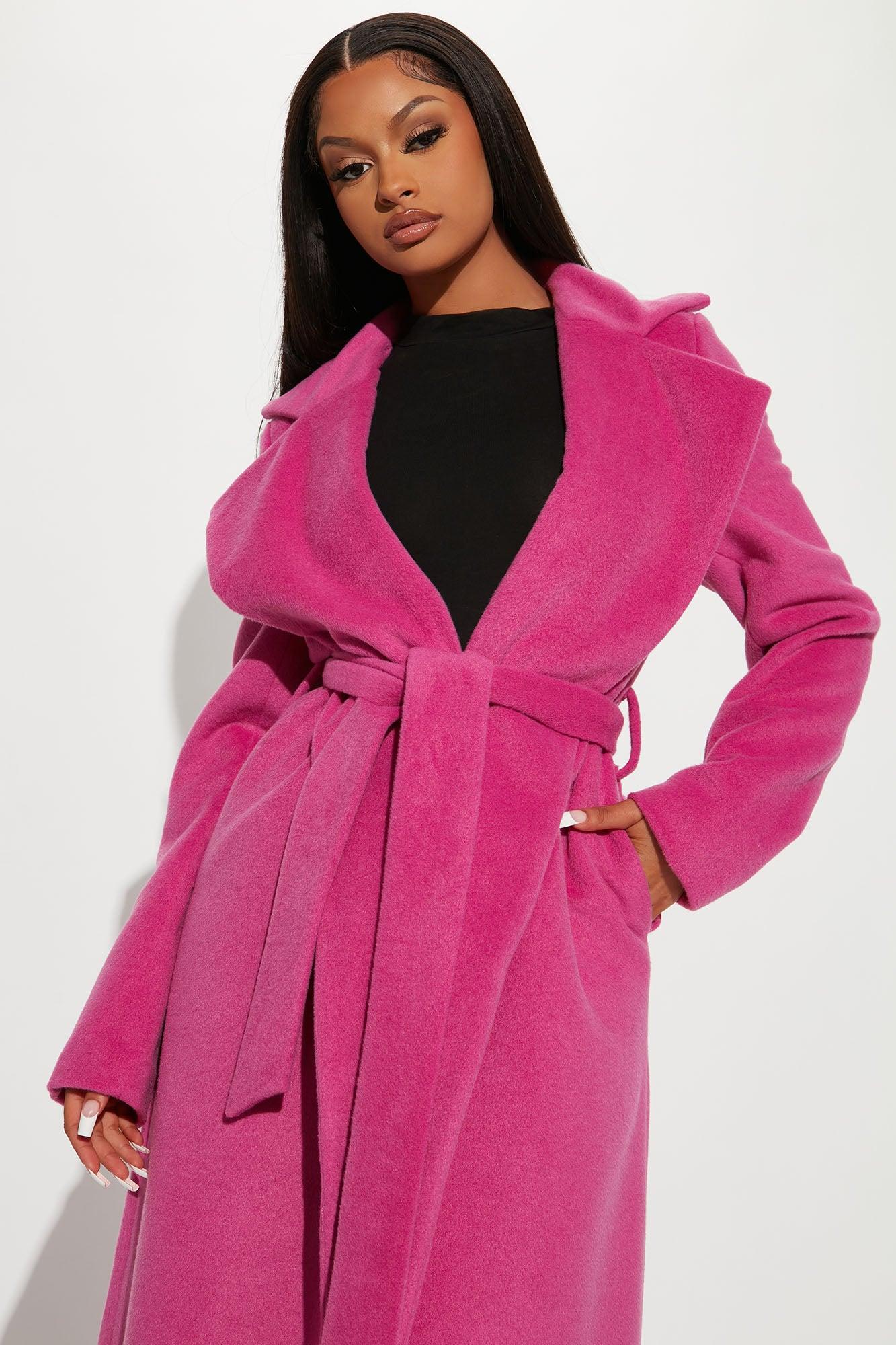 Soho Chic Coat - Pink Product Image