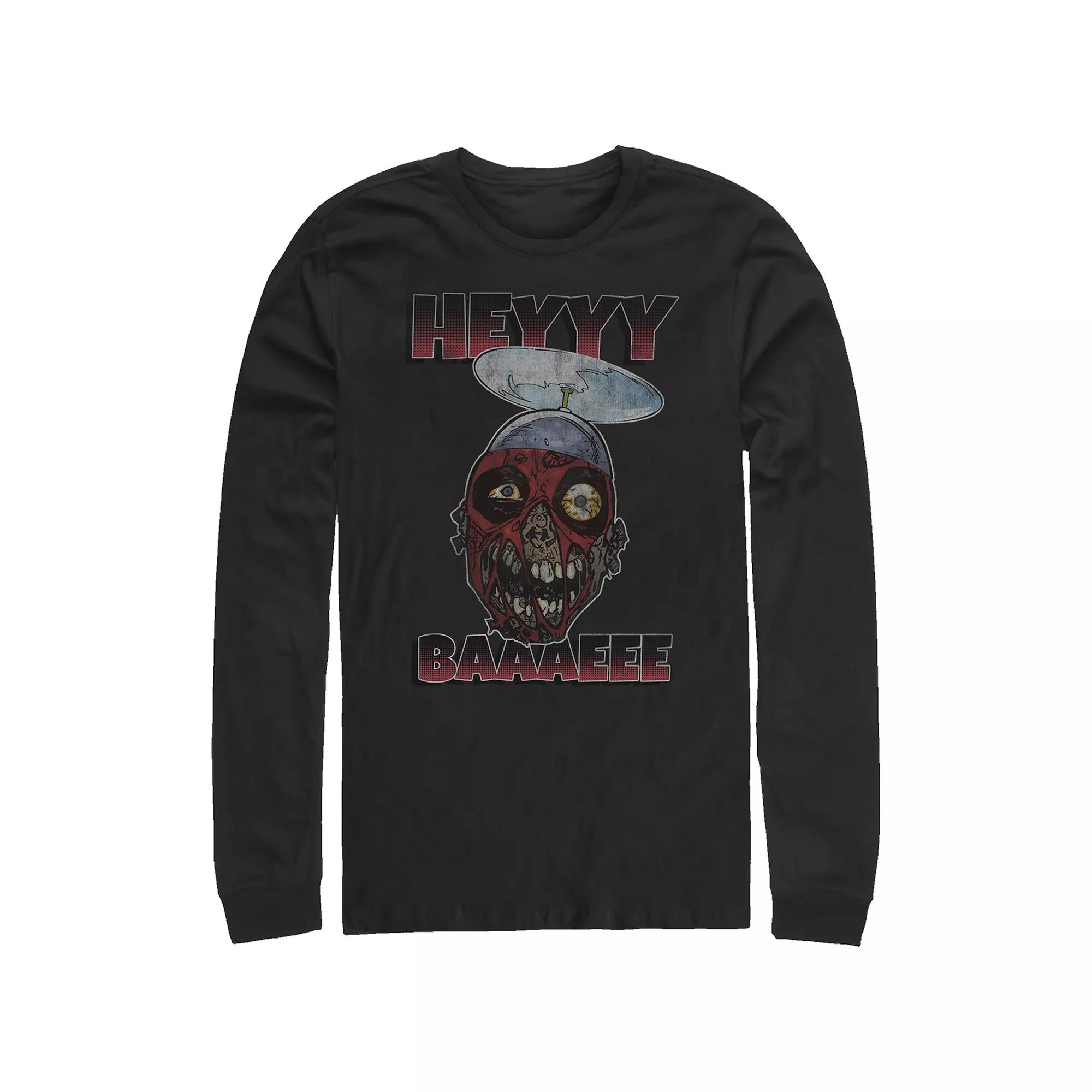 Big & Tall Marvel Deadpool Hey Baaaeee Long Sleeve Graphic Tee, Men's,  Product Image