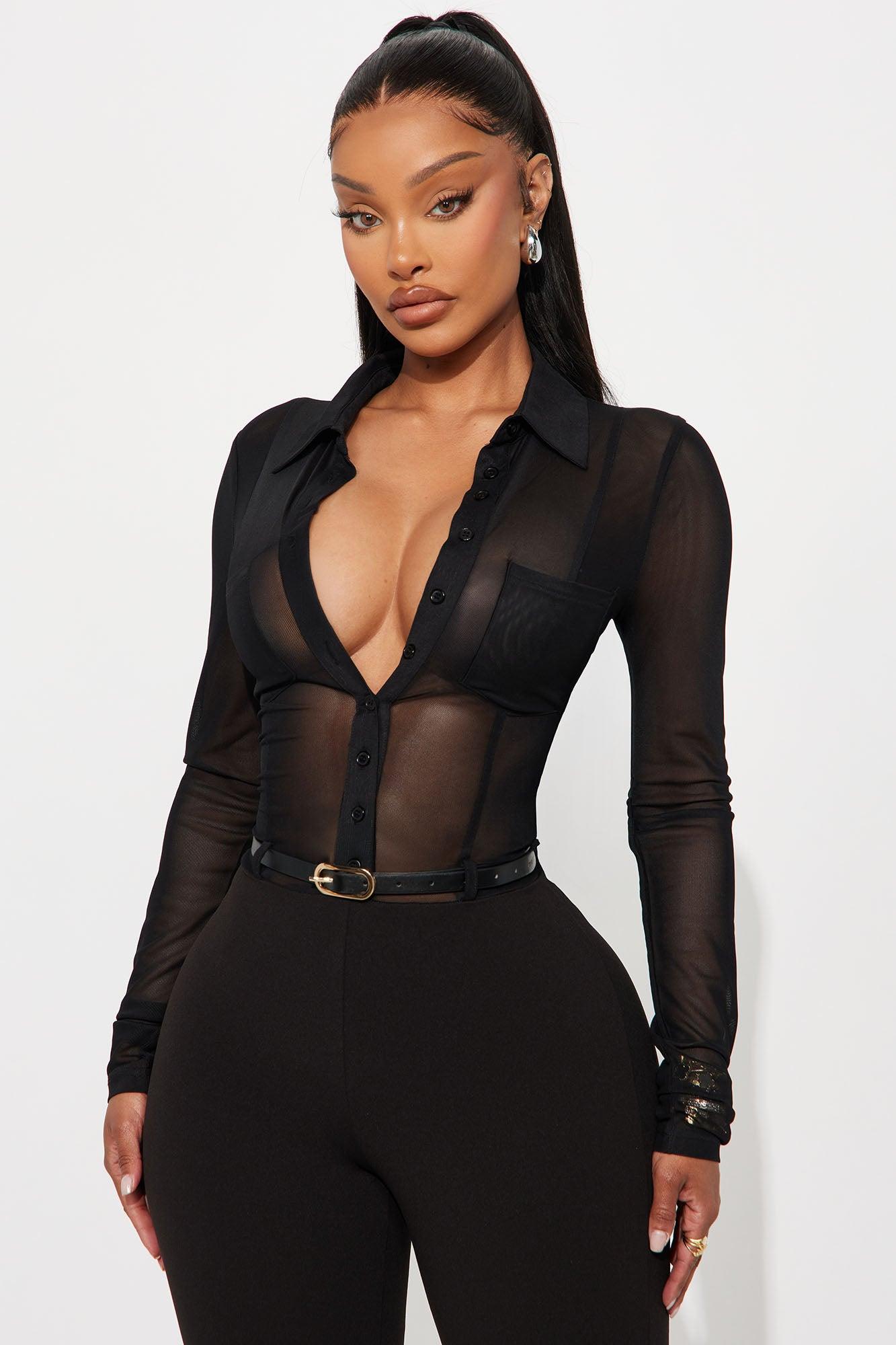 Ava Belted Jumpsuit - Black Female Product Image