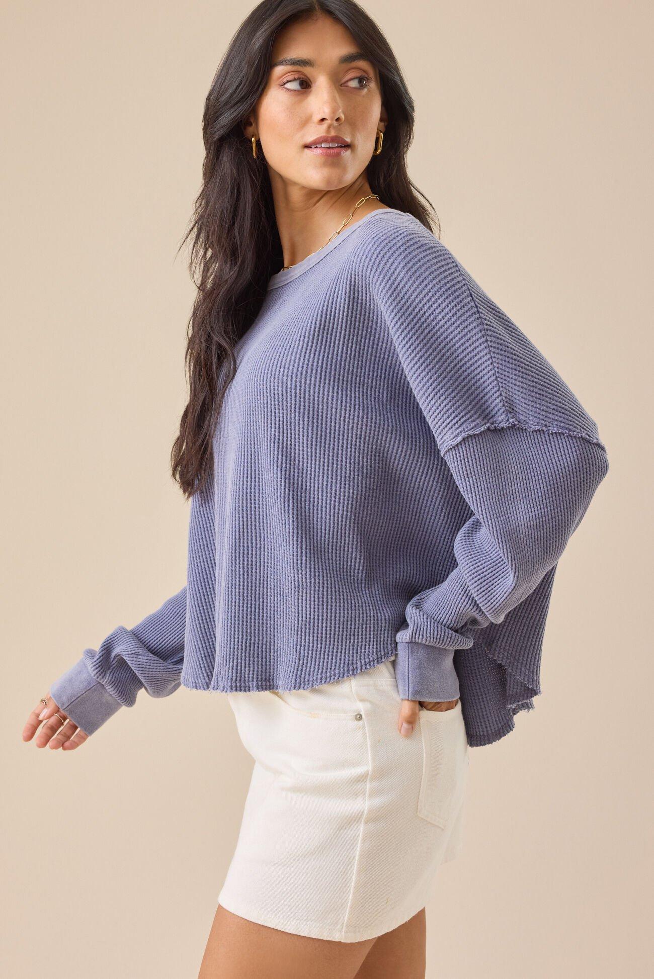 Cambry Waffle Knit Top Product Image