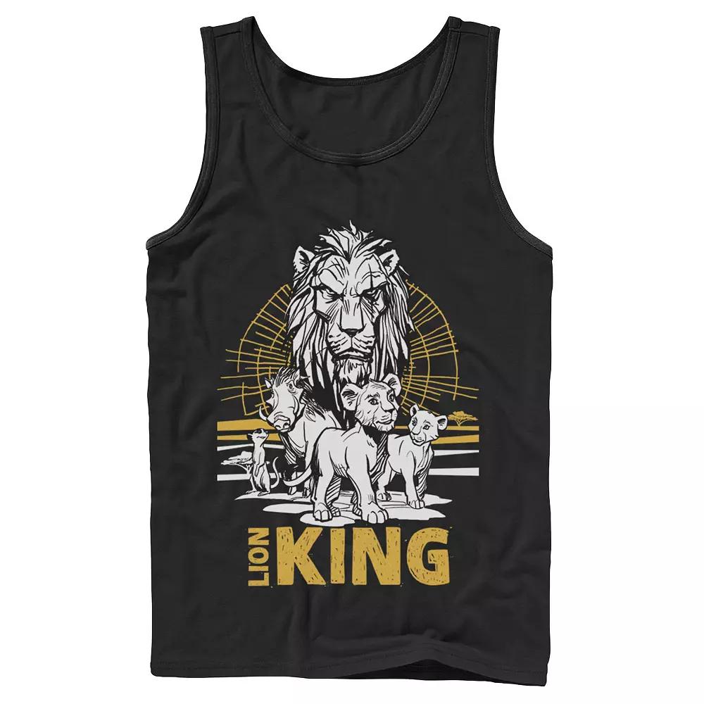 Disney's The Lion King Live Action Group Shot Sketch Poster Men's Tank Top,  Product Image