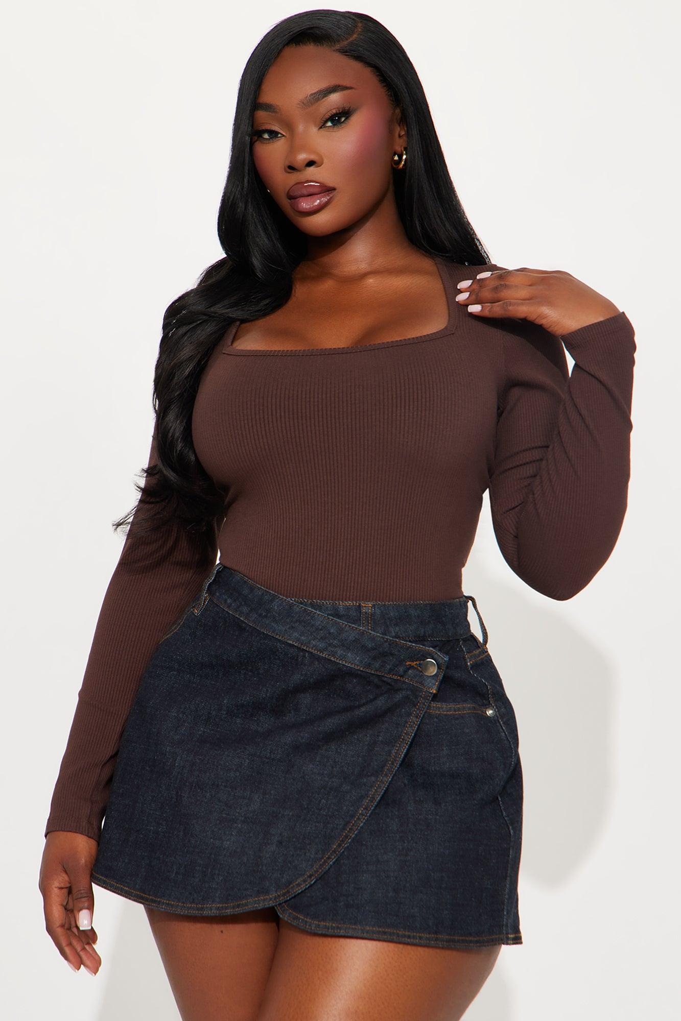 Arianna Snatched Bodysuit - Chocolate Product Image