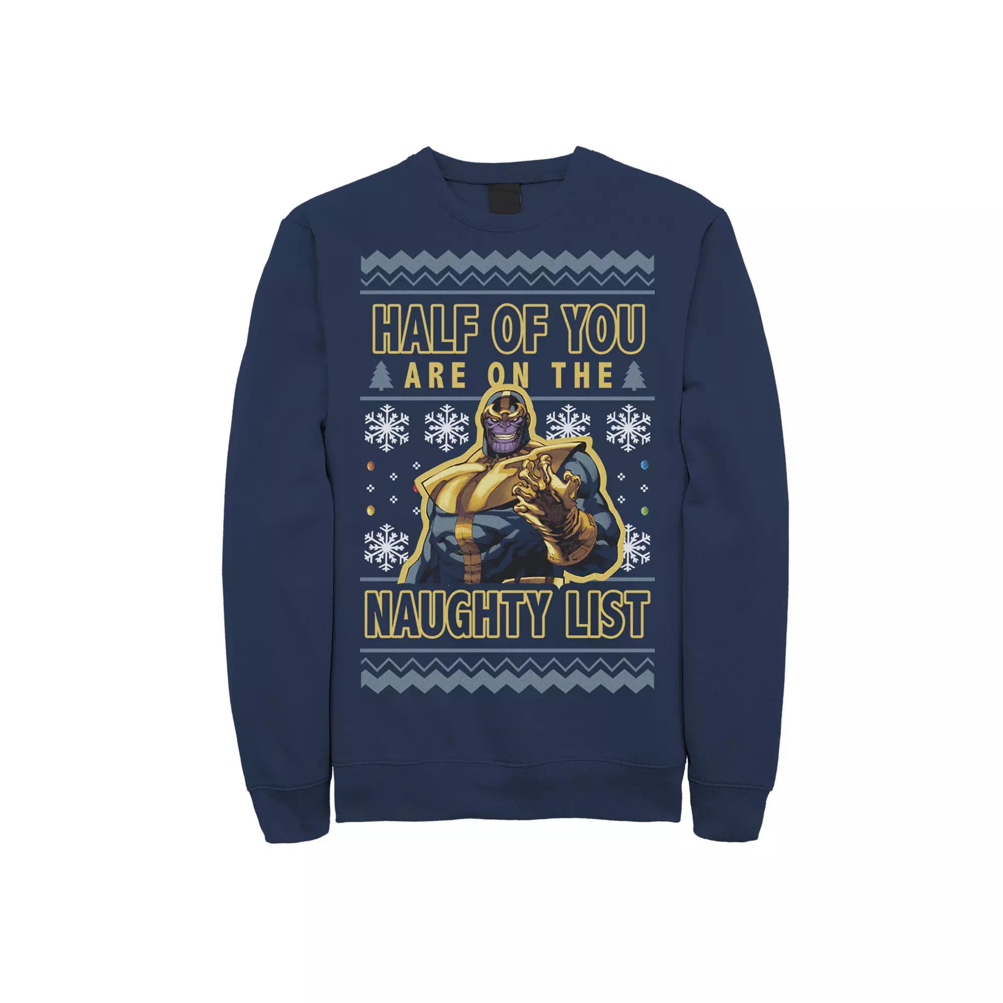 Men's Marvel Thanos Ugly Christmas Sweater,  Product Image