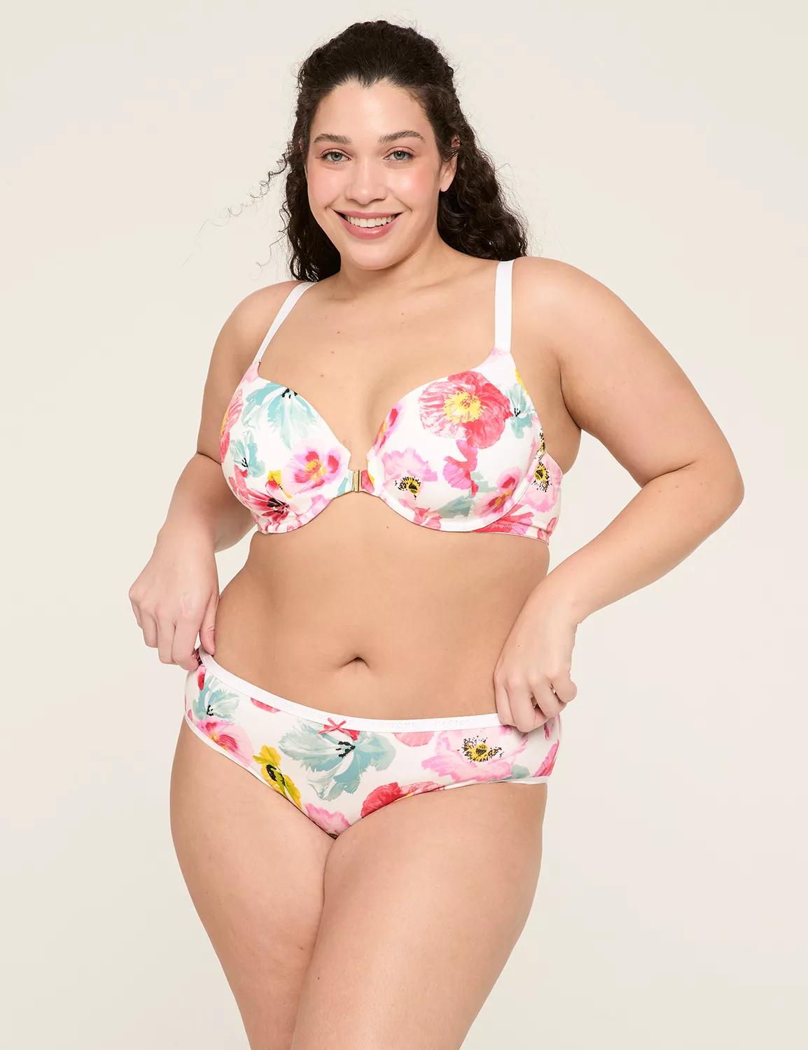 Front-Close Cotton Lightly Lined T-Shirt Bra Product Image