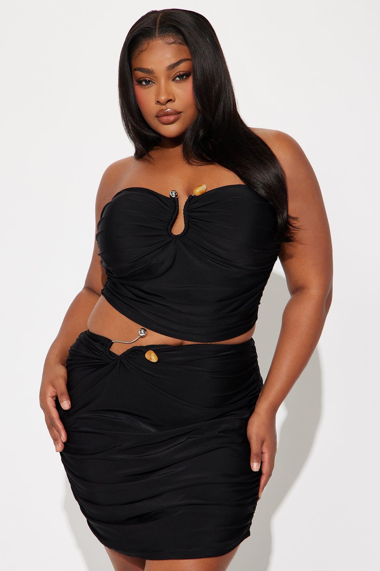 Dakota Mini Skirt Set - Black Product Image