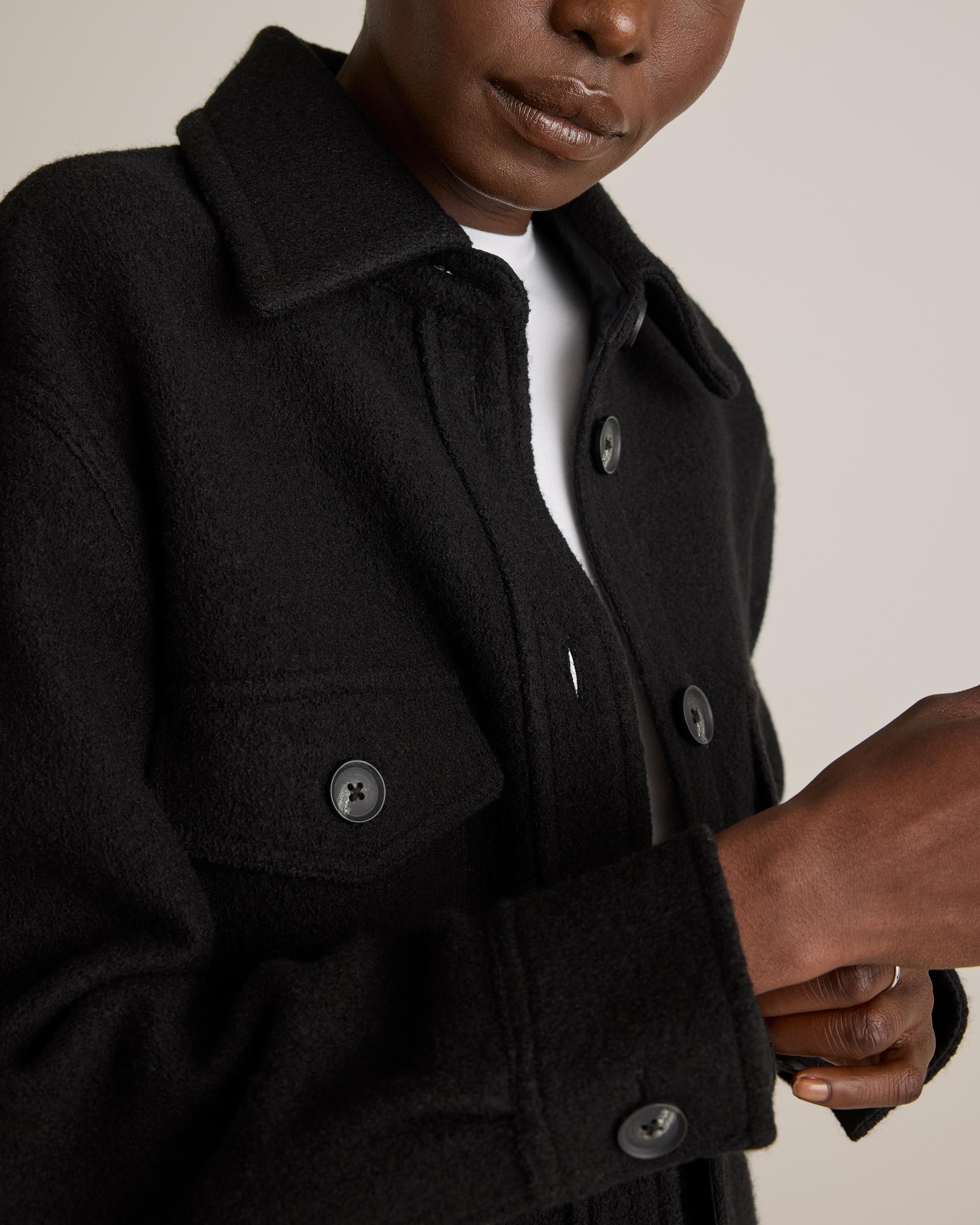 Quince | Women's 100% Merino Wool Shirt Jacket Size XL Product Image