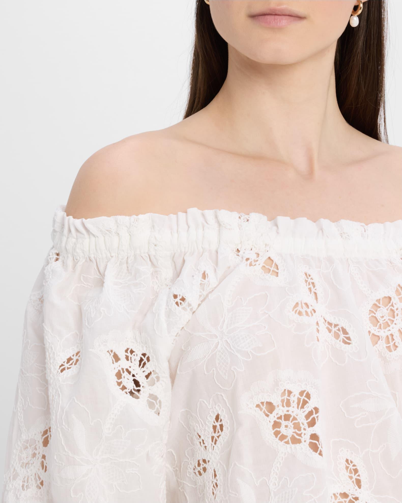 Rosalia Embroidered Off-Shoulder Blouse Product Image