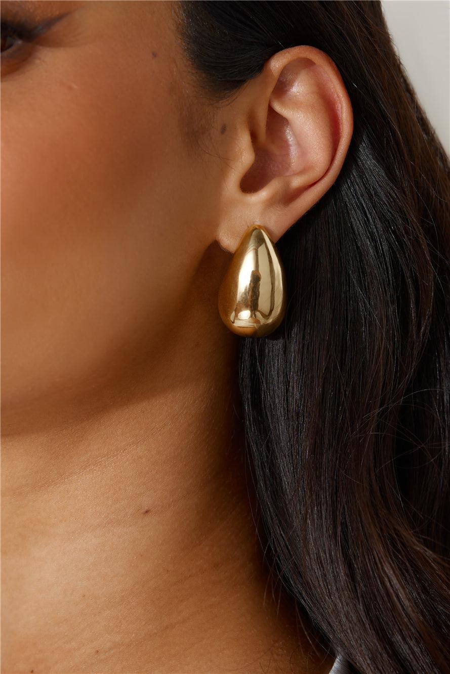 18k Gold Plated Dates At Night Earrings Gold Product Image