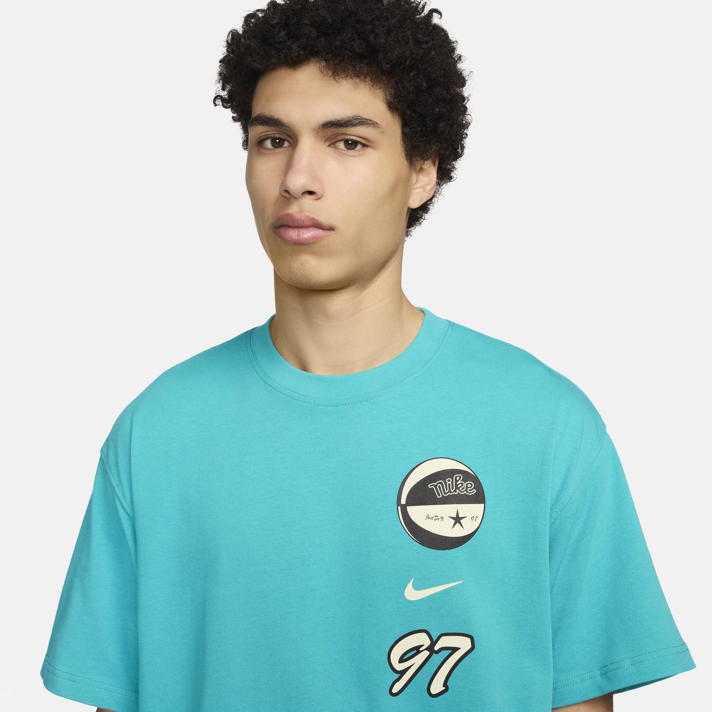 Nike Mens Max90 Basketball T-Shirt | FV8394-345 Product Image