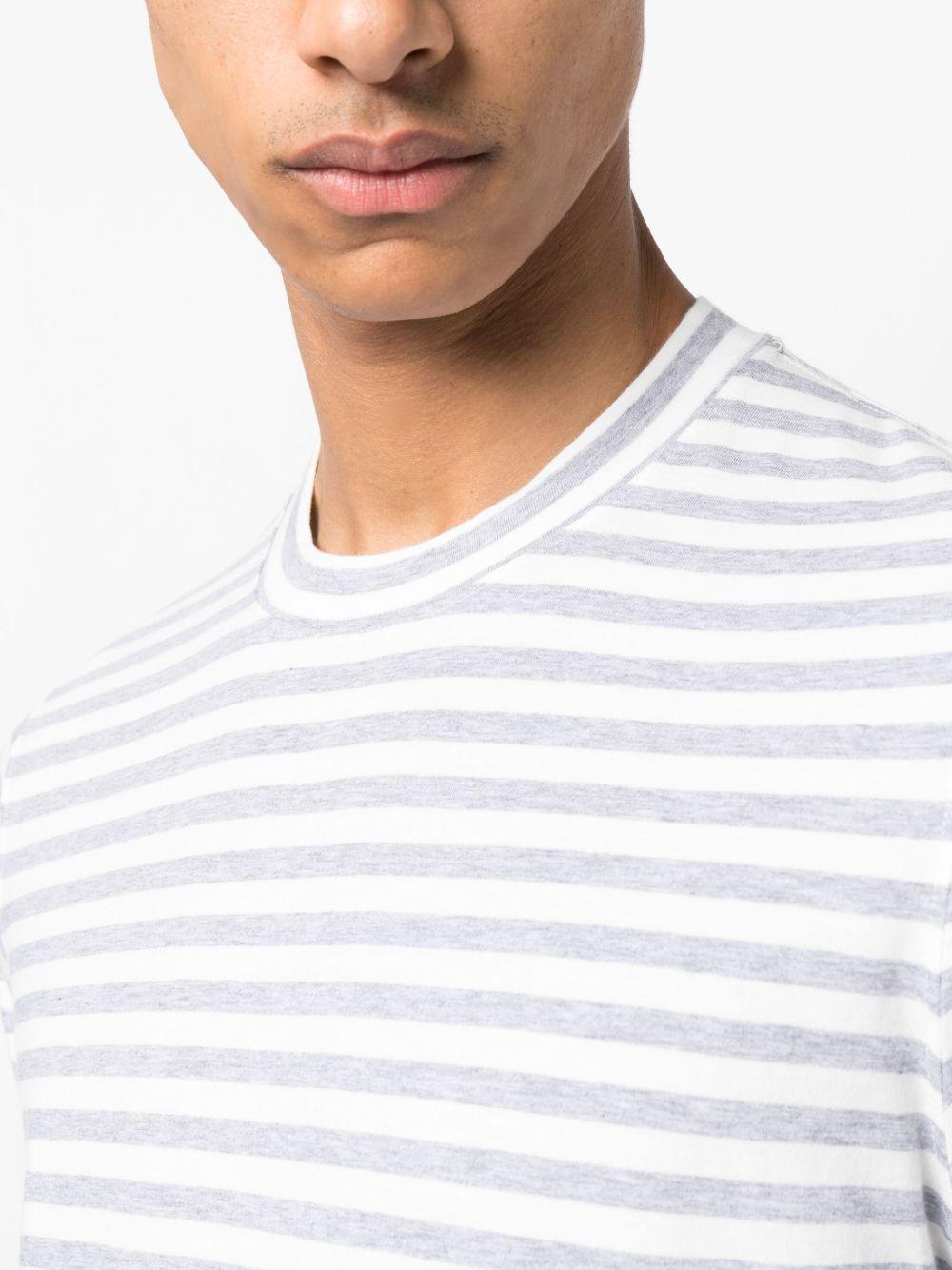 striped round-neck T-shirt Product Image