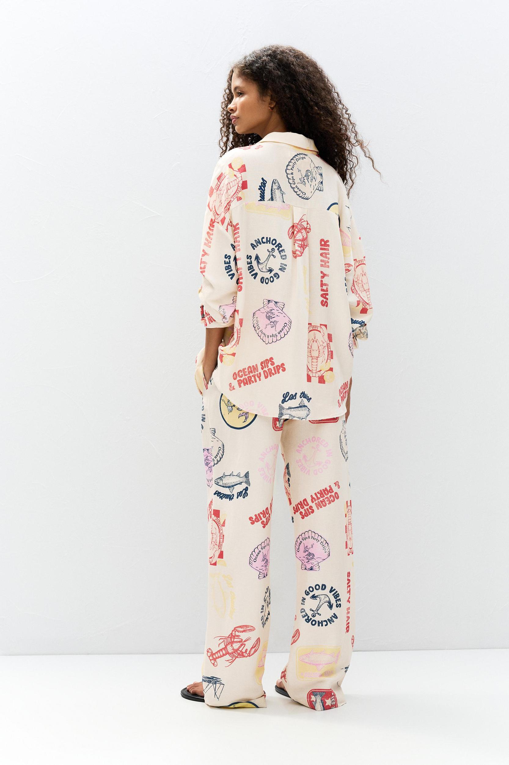 Printed long sleeve shirt Product Image