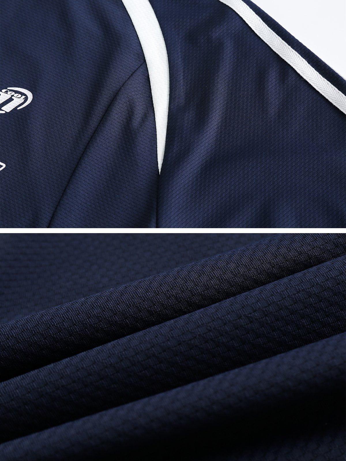 Aelfric Eden Contrast Color Stripe Soccer Jersey Product Image