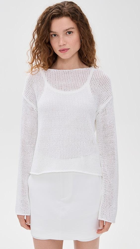 Vince Coated Cotton Pullover | Shopbop Product Image