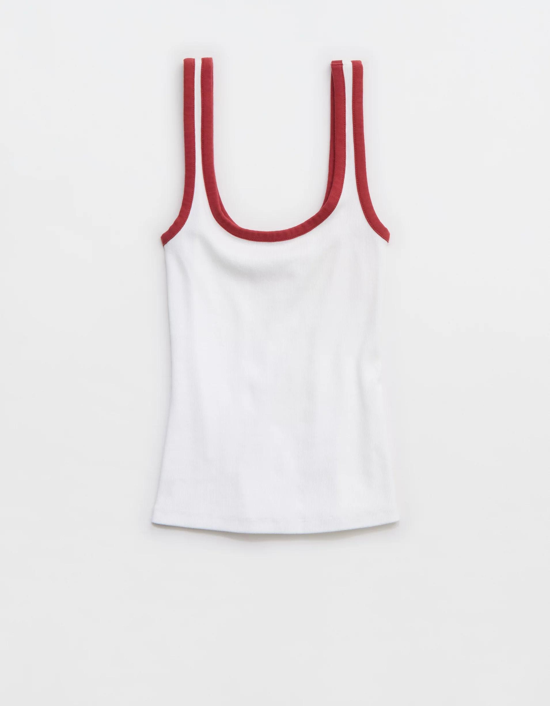 Aerie Double Scoop Neck Tank Top Women's Product Image