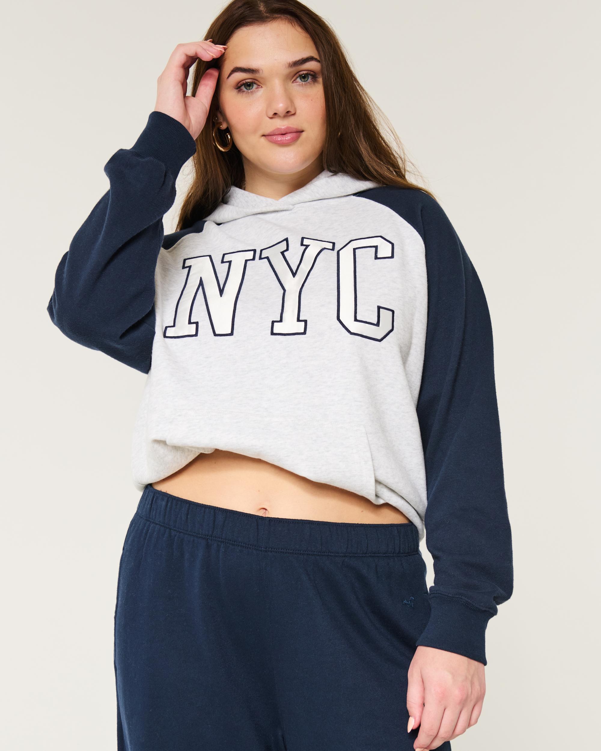Oversized NYC Graphic Hoodie Product Image
