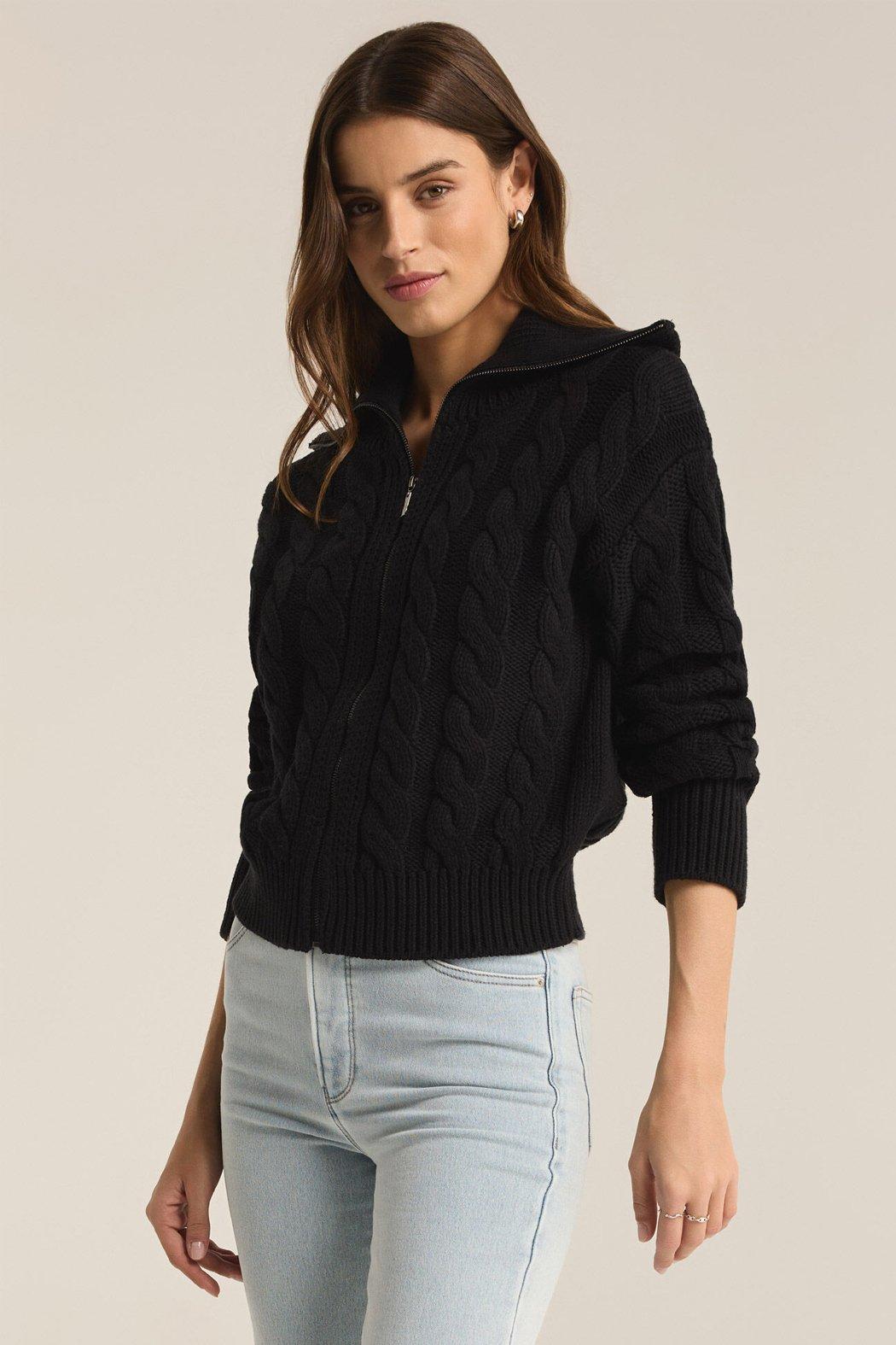 Hemingway Cable Zip Cardigan Product Image