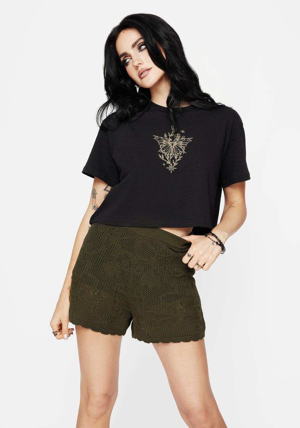 Tulip Jacquard Knit Shorts Product Image