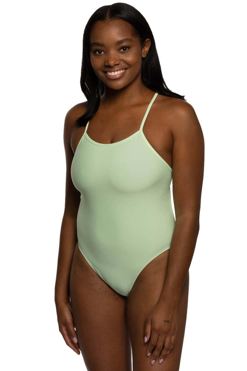 Brandon One Piece Swimsuit - Mint Female Product Image