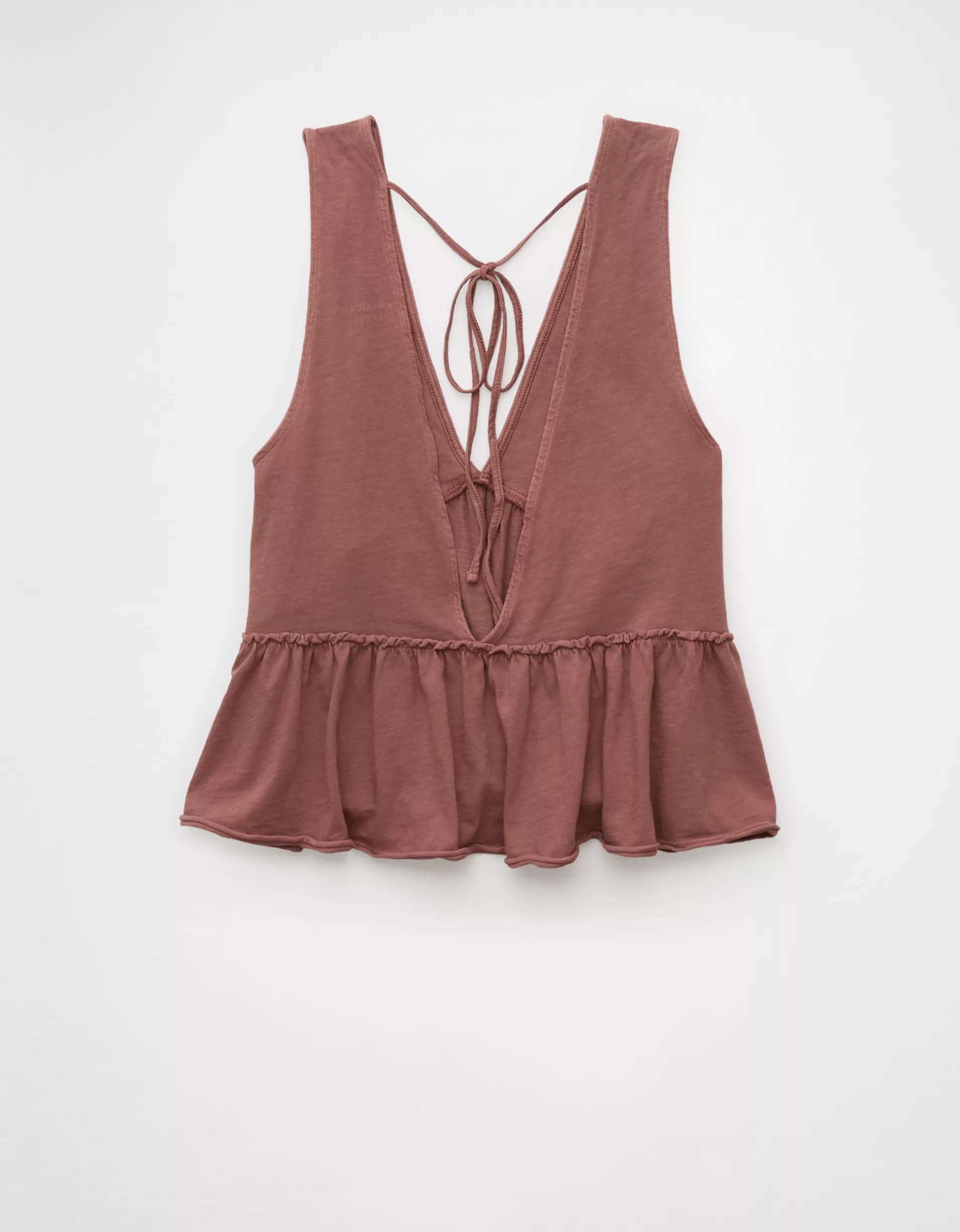 AE Sunchaser Knit V-Neck Swing Tank Top Product Image