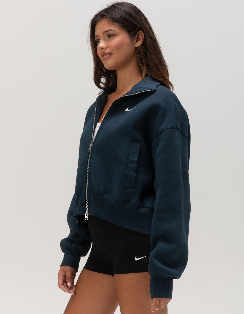 NIKE Sportswear Phoenix Fleece Oversized Womens Track Jacket - NAVY Product Image