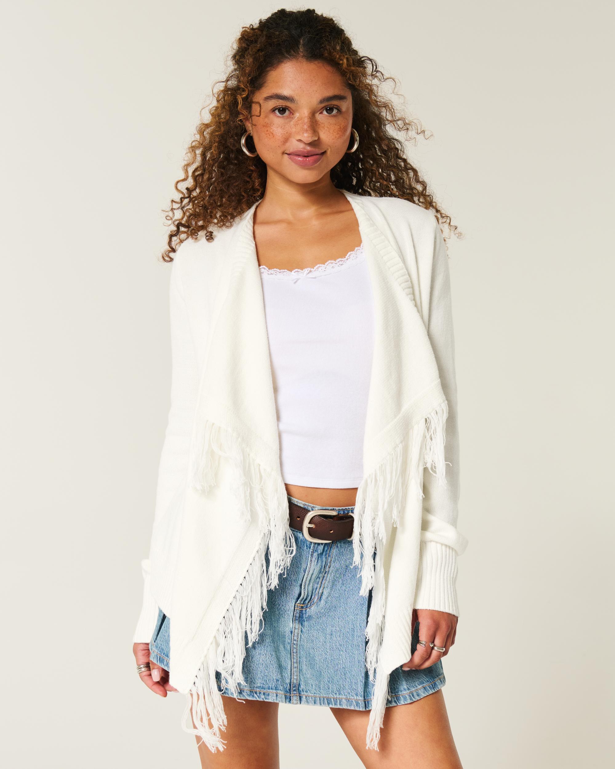 Easy Fringe No-Close Cardigan Product Image