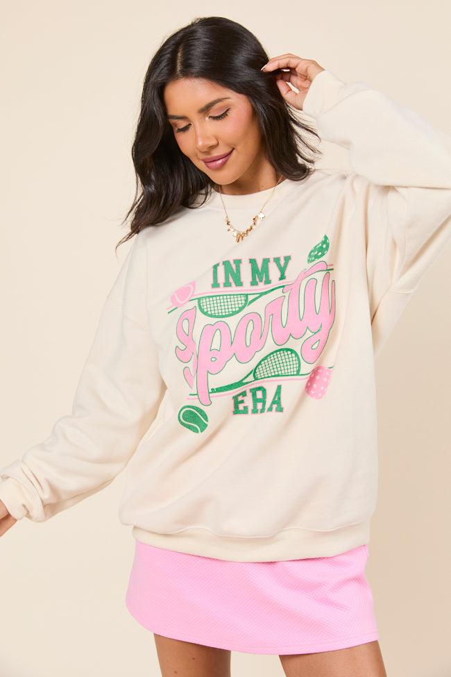 In My Sporty Era Cream Graphic Sweatshirt Product Image