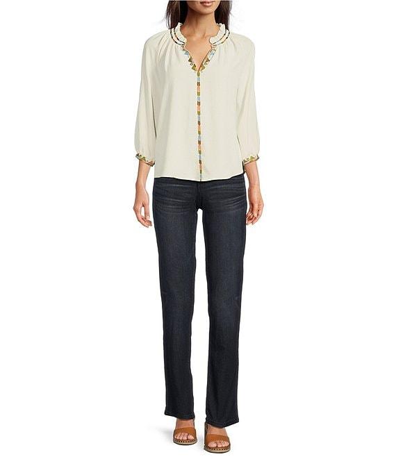 Democracy Petite Size #double;Ab#double;solution Straight Leg Jeans Product Image