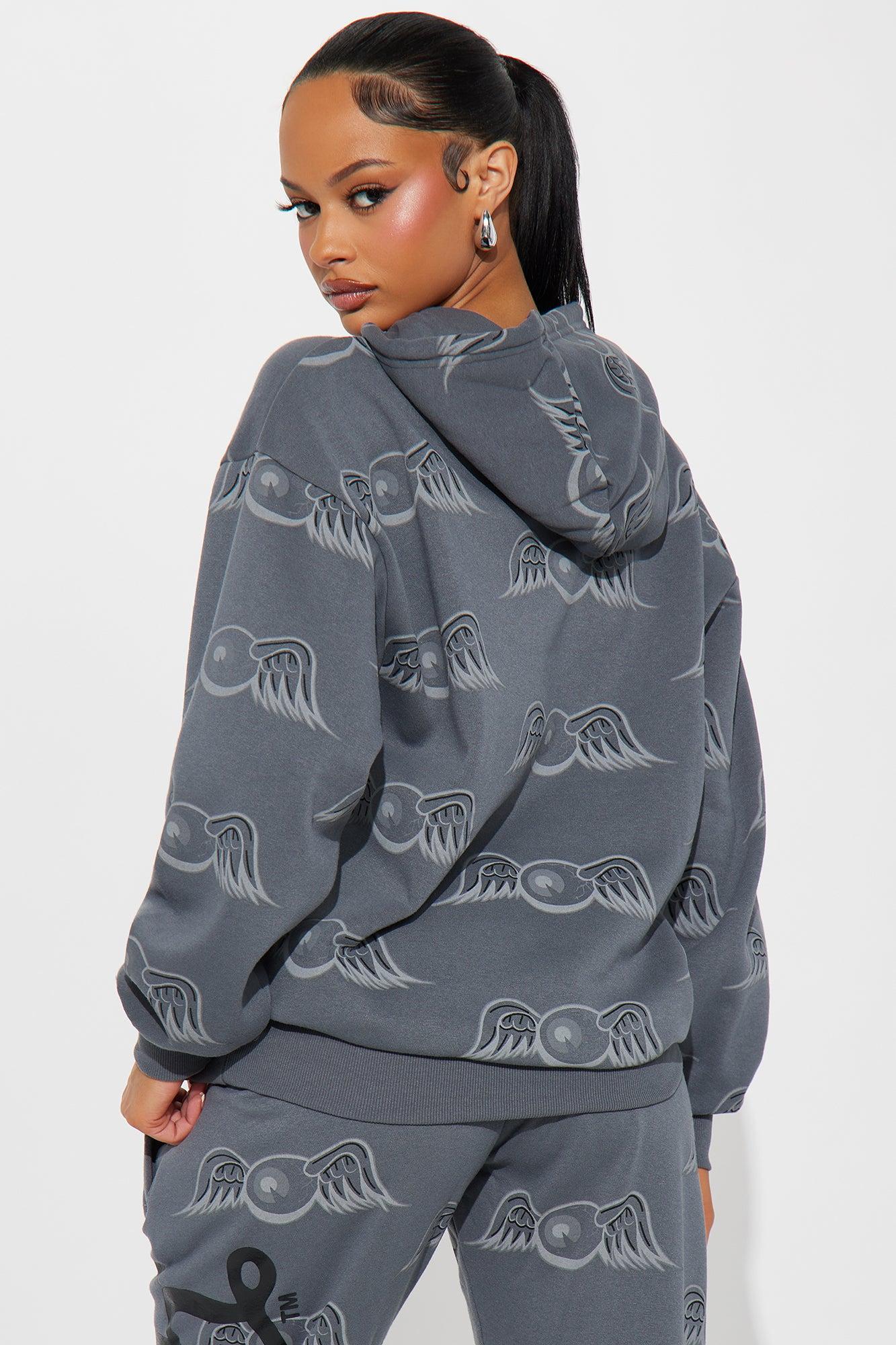 Von Dutch Fly High Hoodie - Charcoal Product Image