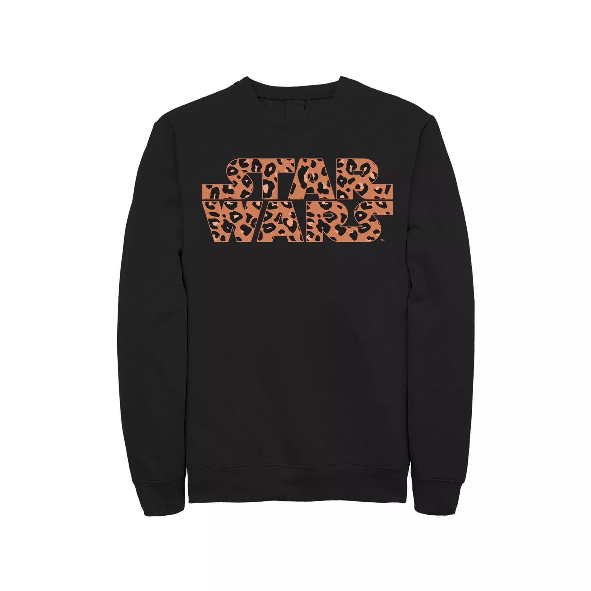 Men's Star Wars Basic Logo Cheetah Print Fill Sweatshirt,  Product Image