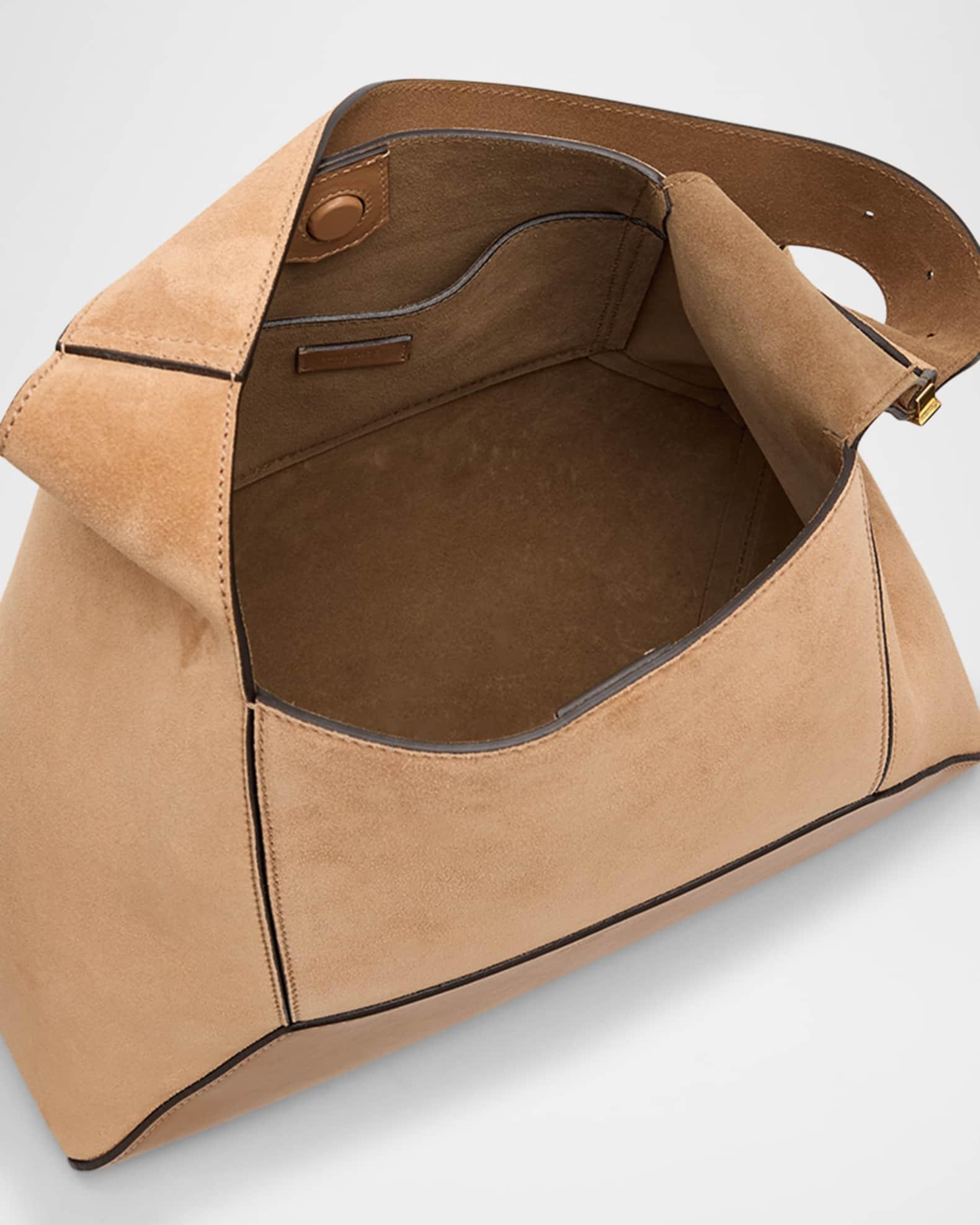 Diamond Medium Structured Suede Hobo Bag Product Image