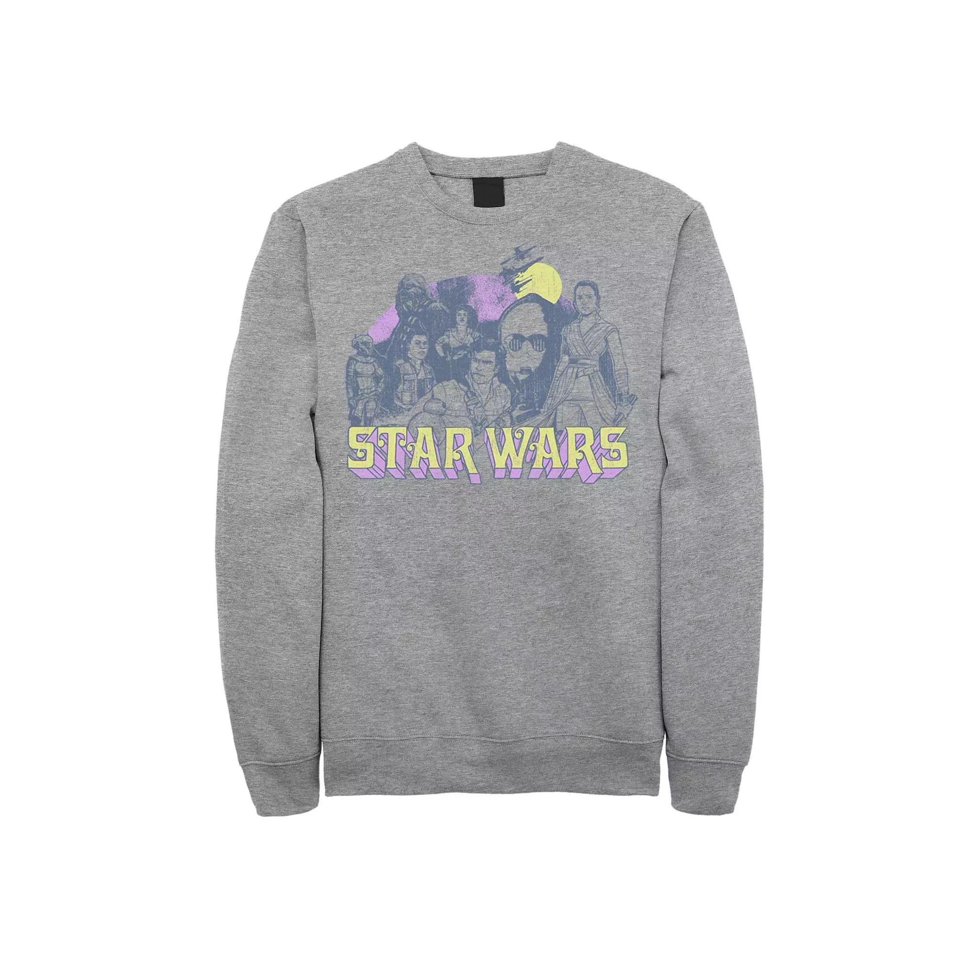 Men's DC Comics Superman Save Our Planet Circle Text Poster Sweatshirt, Size: XXL, Athletic Grey Product Image