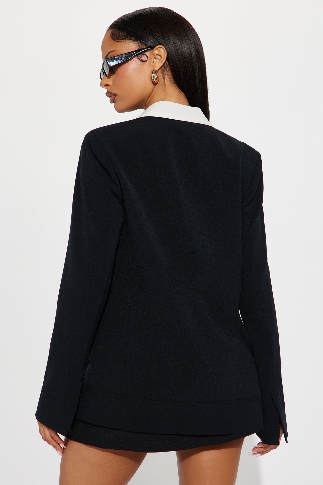 The Amalfi Fitted Blazer - Black Female Product Image