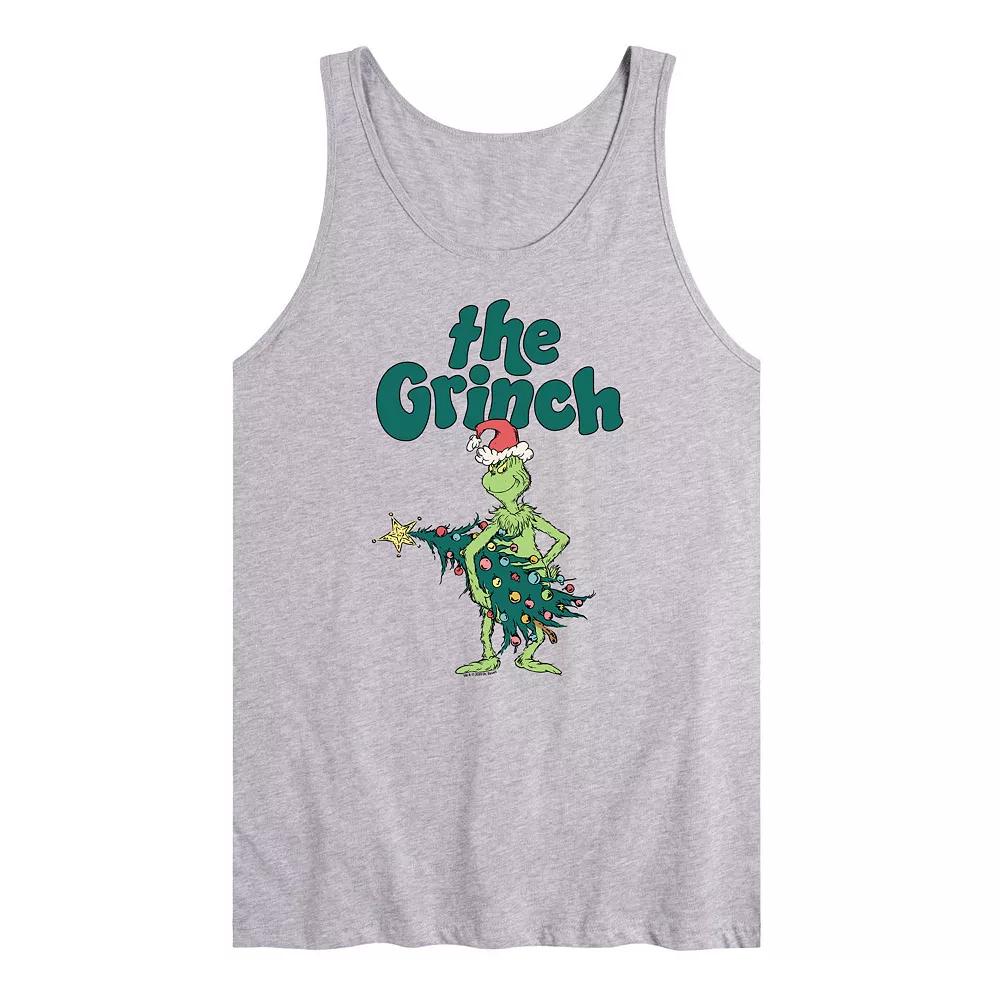 Men's Dr. Seuss The Grinch Tree Graphic Tank Top,  Product Image