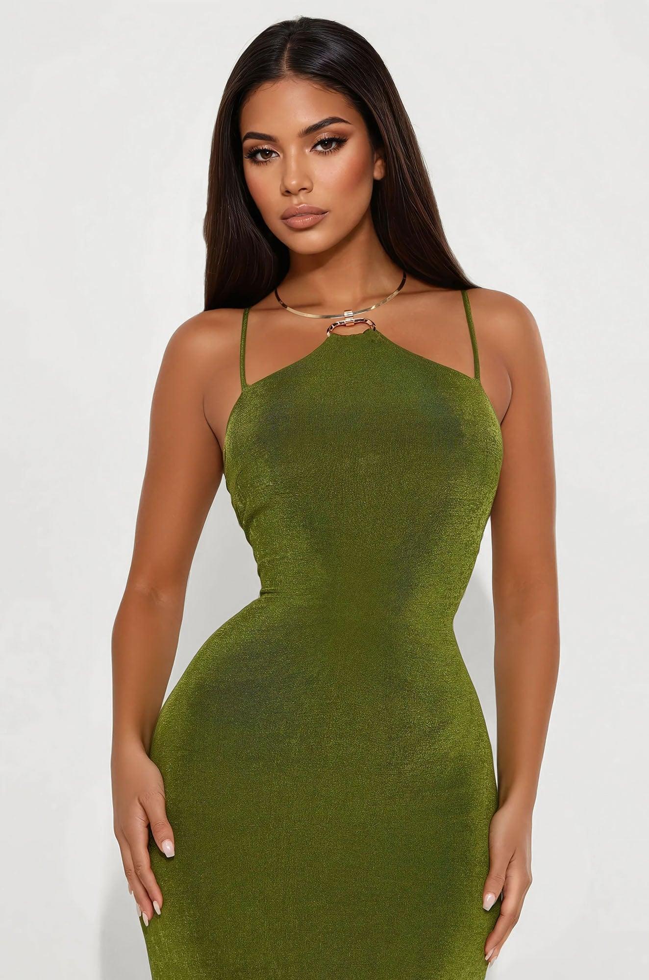 One To Remember Maxi Dress - Olive Product Image
