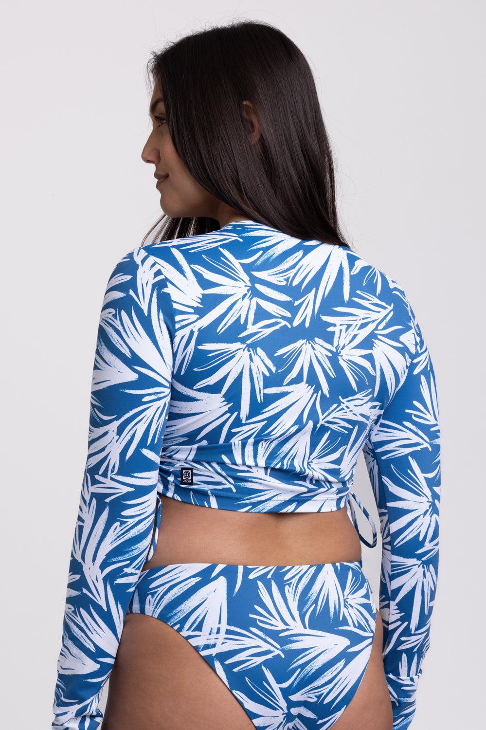 Kylie Long Sleeve Crop Rashguard - Retrobana Female Product Image