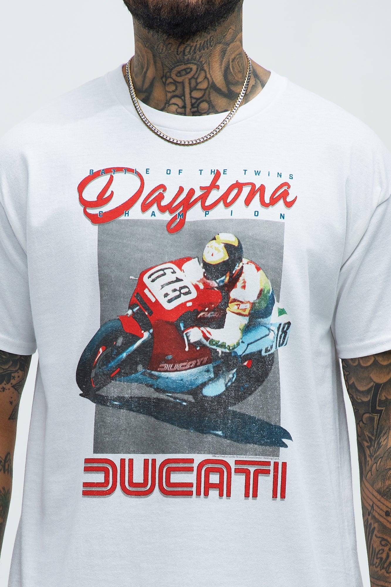Ducati Daytona Short Sleeve Tee - White Product Image