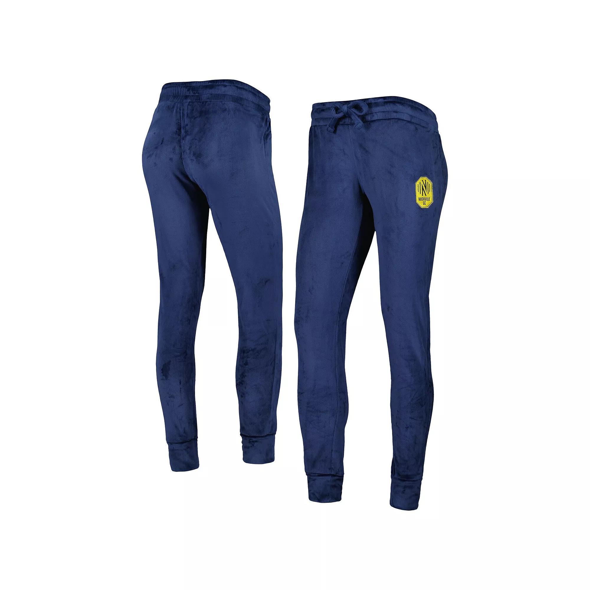 Women's Concepts Sport Navy Nashville SC Intermission Velour Cuffed Pants,  Product Image