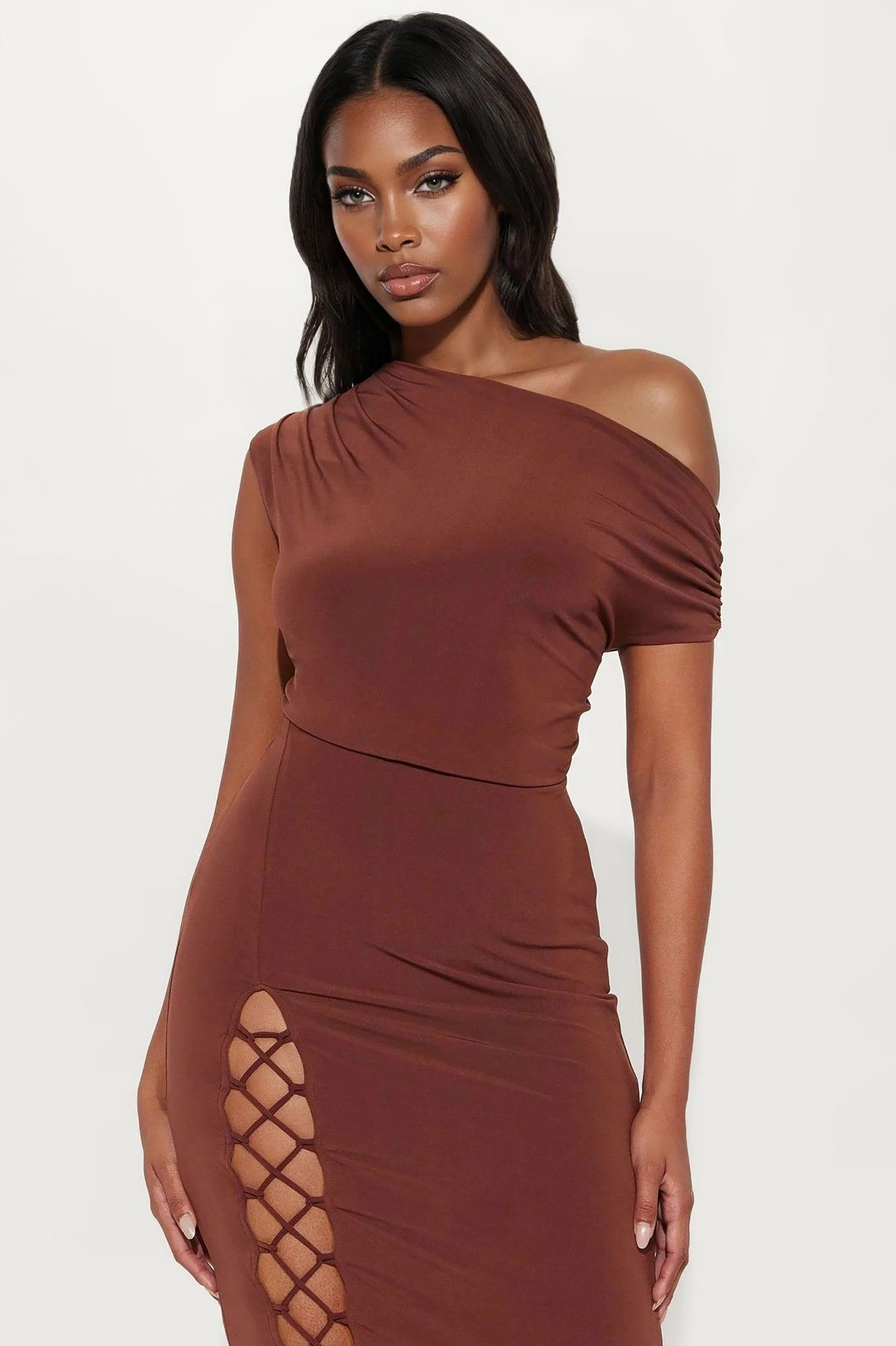 She's a Vision Maxi Dress - Brown Female Product Image