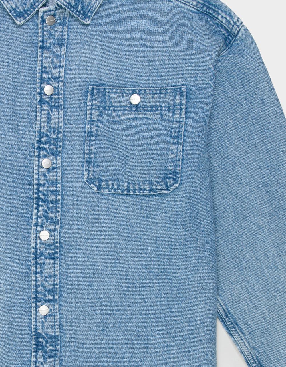 JACK & JONES Santorini Mens Denim Overshirt - BLACK DENIM Product Image